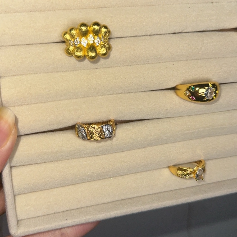 🌹Sale, 2 for $50 on all gold plated🌹 18k Gold plated ring - Picture 12 of 17